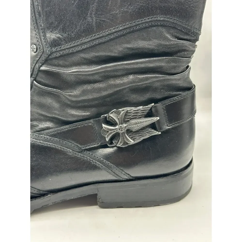 MARK NASON Lounge U Rock Ankle Boots Leather Moto Sz 14 $550